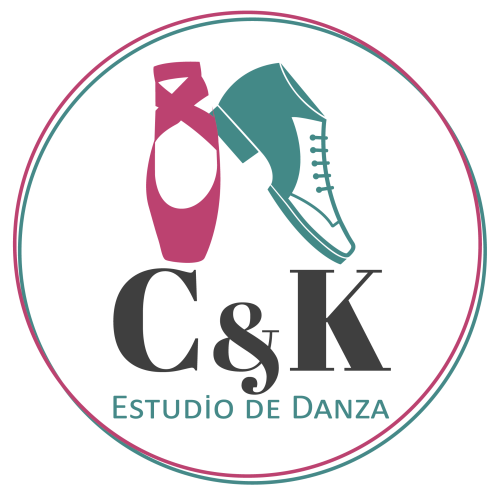 Logo de C&K, dos zapatos de bailes junto a las iniciales C y K.